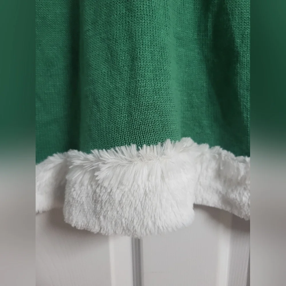 Star Wars Girls Baby Yoda Green Holiday Dress Size 6-6X